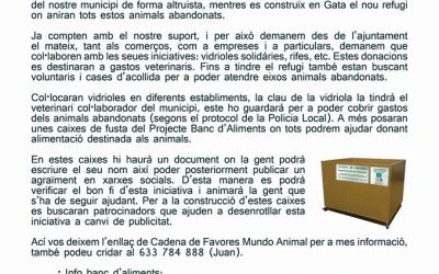 Colaboración con Cadena de Favores Mundo Animal